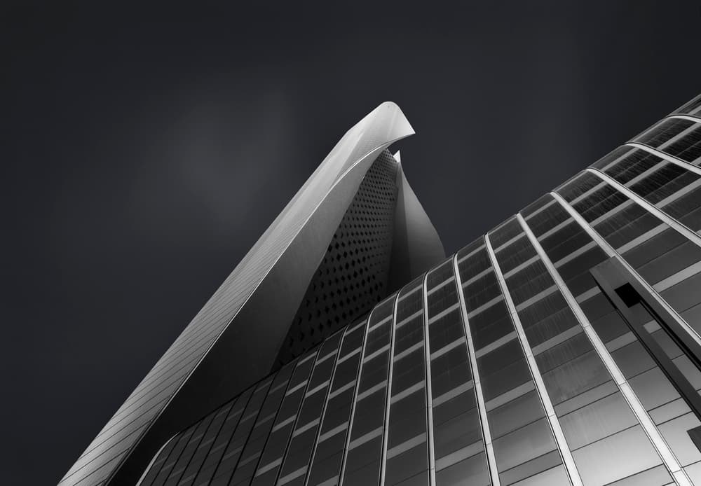 Sleek Urban Geometry by Ahmed Thabet — canvas wall art