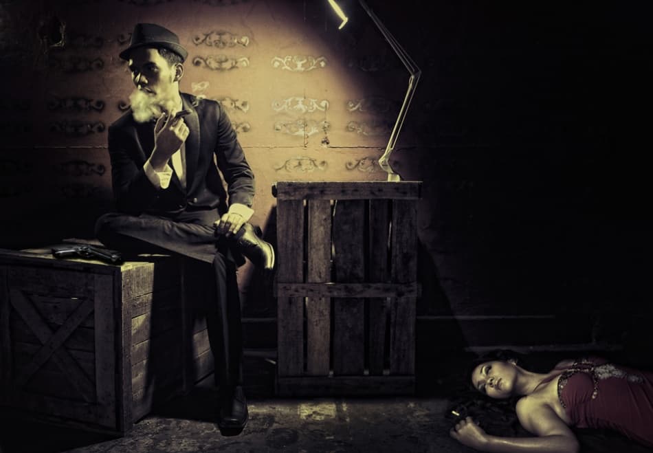 Mysterious Crime Scene by hardibudi — canvas wall art