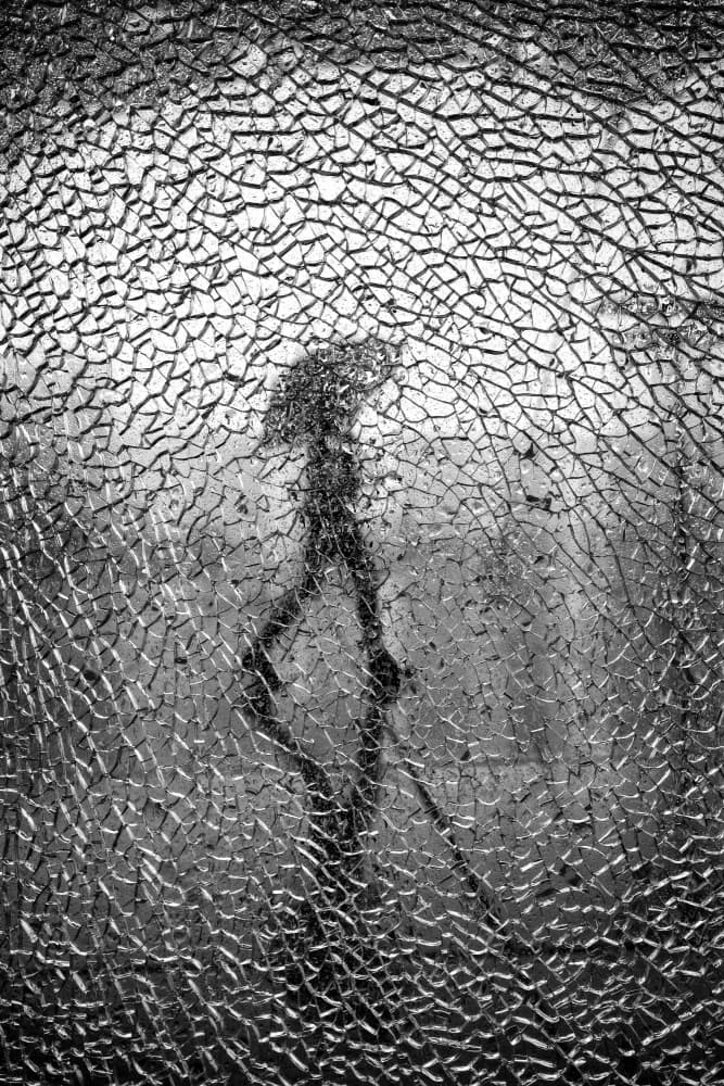 Shattered Rain Silhouette by Selaru Ovidiu — canvas wall art