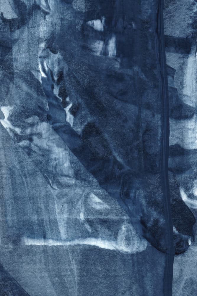 Blue Texture Flowing Vertical Lines by uplusmestudio — canvas wall art