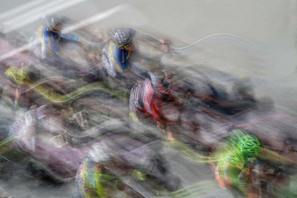 Dynamic Cycling Race by Milan Malovrh — canvas wall art