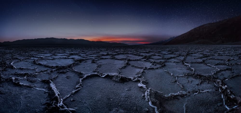 Starry Desert Cracks by Javier de la Torre — canvas wall art