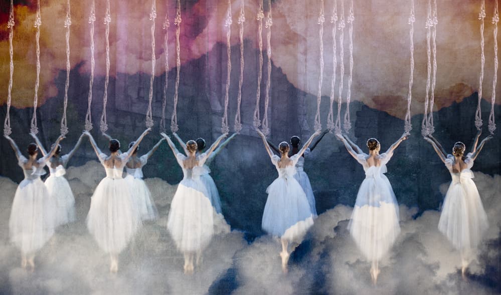 Ethereal Ballet Dancers by Peet van den Berg — canvas wall art