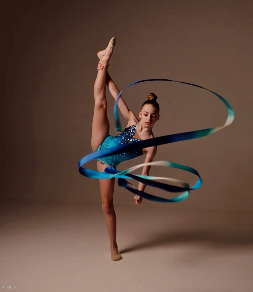 Rhythmic Ribbon Dance by Zipi Raviv — canvas wall art