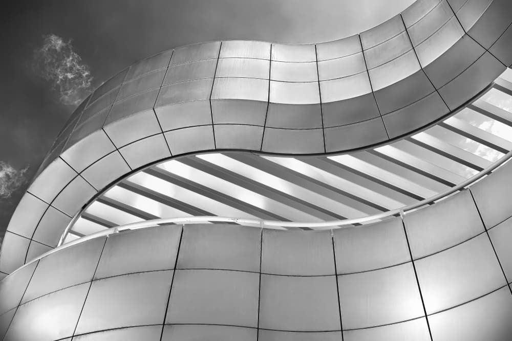 Curved Modern Architecture by Raffi Bashlian — canvas wall art