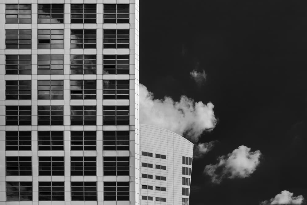 Modern Architecture Clouds by Theo Luycx — canvas wall art