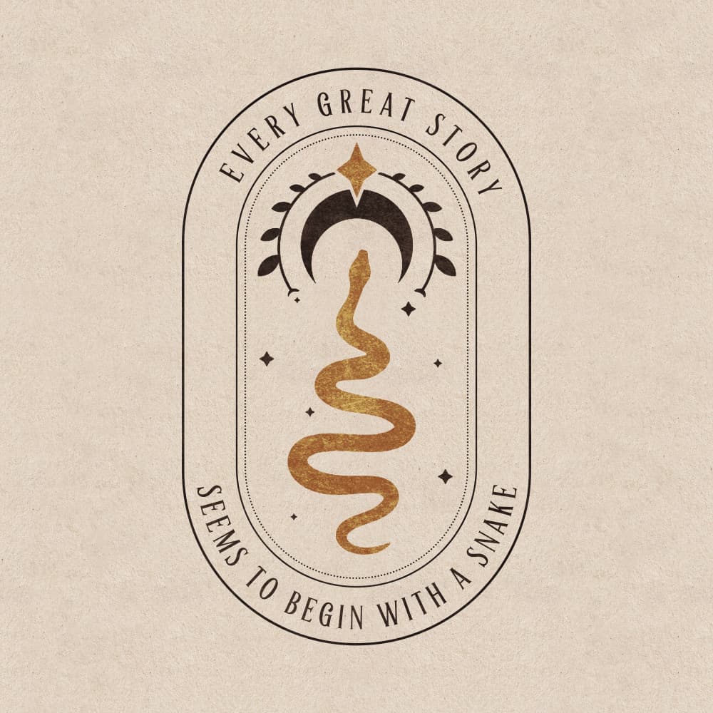 Serpent's Tale by Emel Tunaboylu — canvas wall art