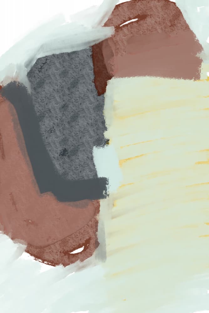 Earthy Abstract Shapes by Nilesh Kulkarni — canvas wall art