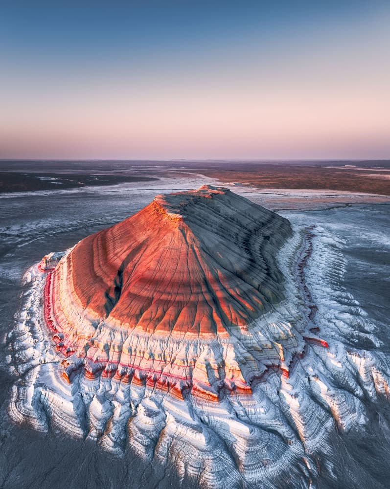 Colorful Desert Mountain by YANGYING — canvas wall art