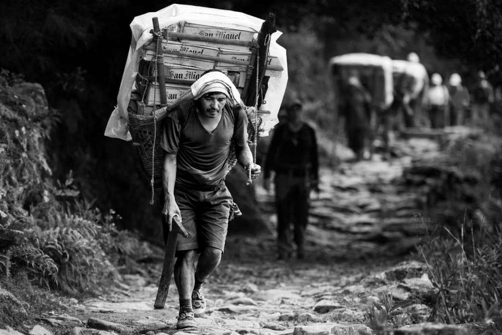 Porter's Uphill Struggle by SergioSousa — canvas wall art
