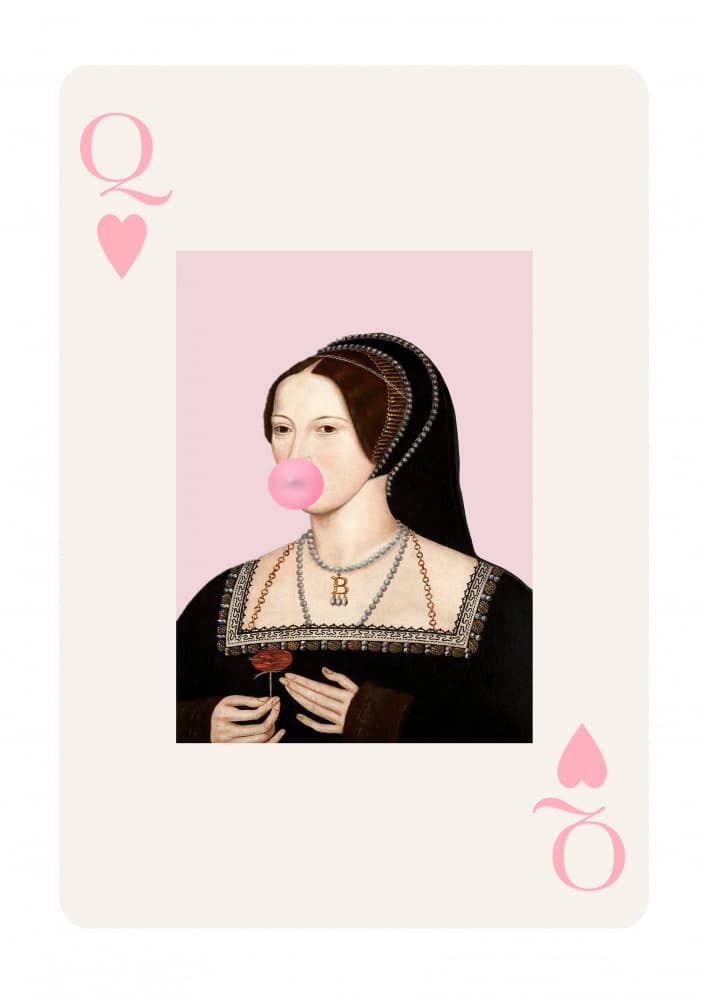 Bubblegum Queen Portrait by Talitha McQueen — canvas wall art