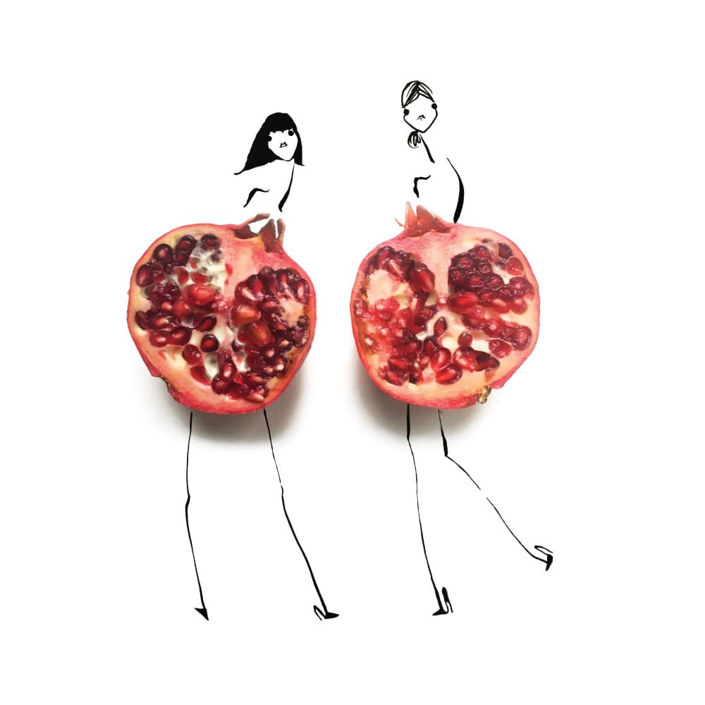 Pom Duo by Gretchen Roehrs — canvas wall art