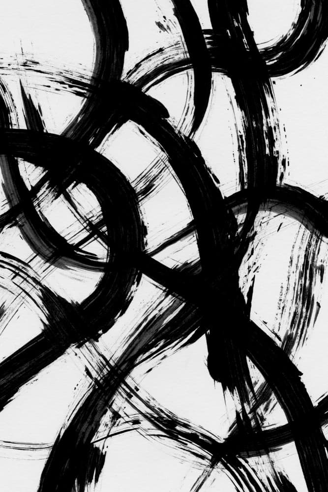 Abstract Brush Strokes 98X by Mareike Böhmer — canvas wall art