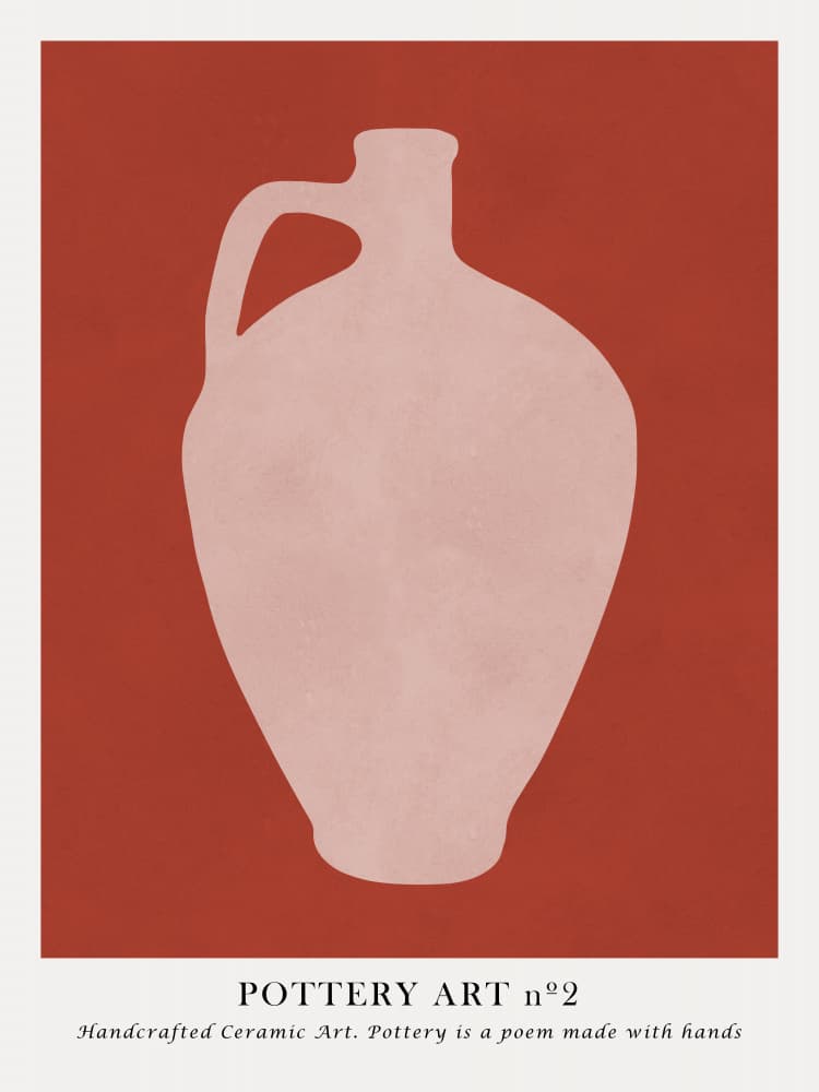 Rustic Pottery Jug by Vitor Costa — canvas wall art