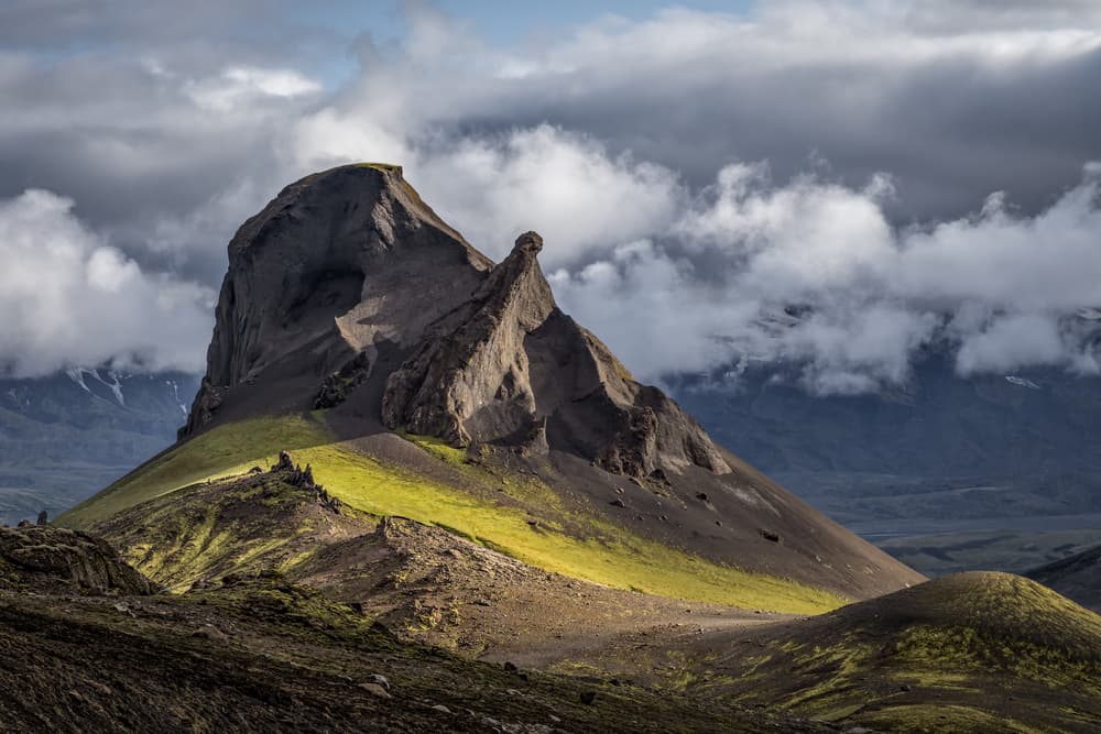 Dramatic Green Mountain by Klaus Ratzer — canvas wall art