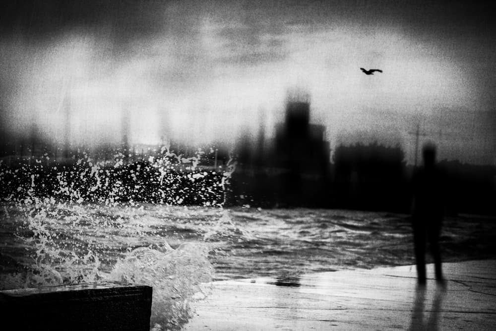 Stormy Sea Solitude by Teruhiko Tsuchida — canvas wall art