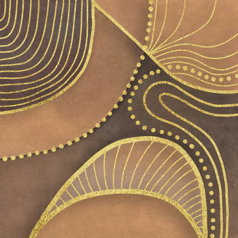 Golden Earth Patterns by Andrea Haase — canvas wall art