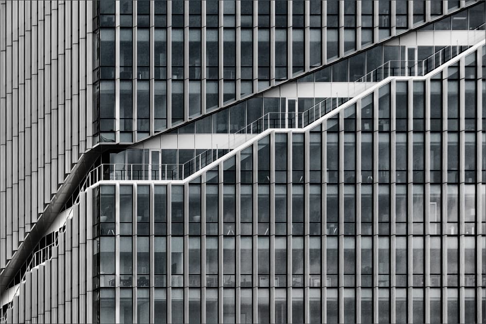 Modern Urban Staircase by Henk van Maastricht — canvas wall art
