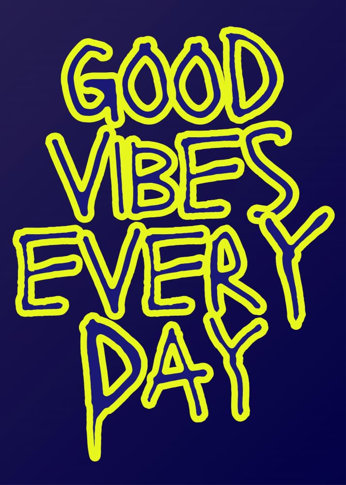Good Vibes Every Day by RS LAB STUDIO — canvas wall art