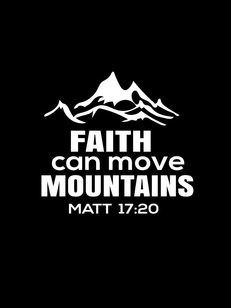 Faith Can Move Mountains by Happie Eagle — canvas wall art