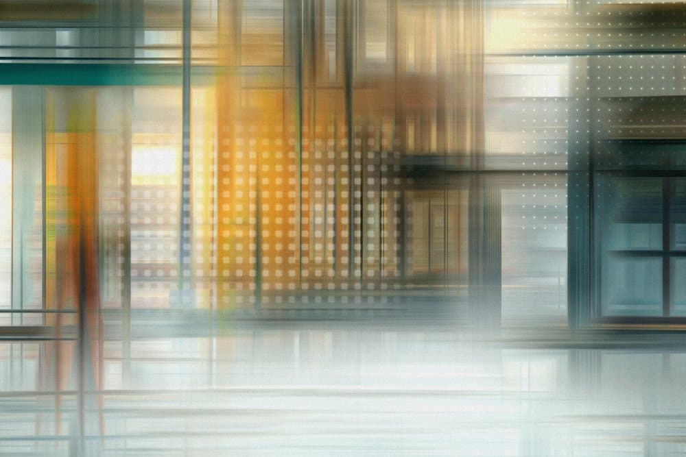 Abstract City Lights by Malibtt — canvas wall art