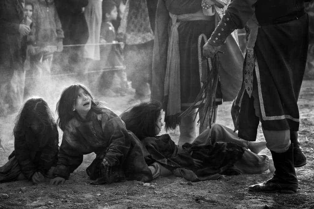 Frightened Girls Dusty Ground by Mohammadreza Momeni — canvas wall art