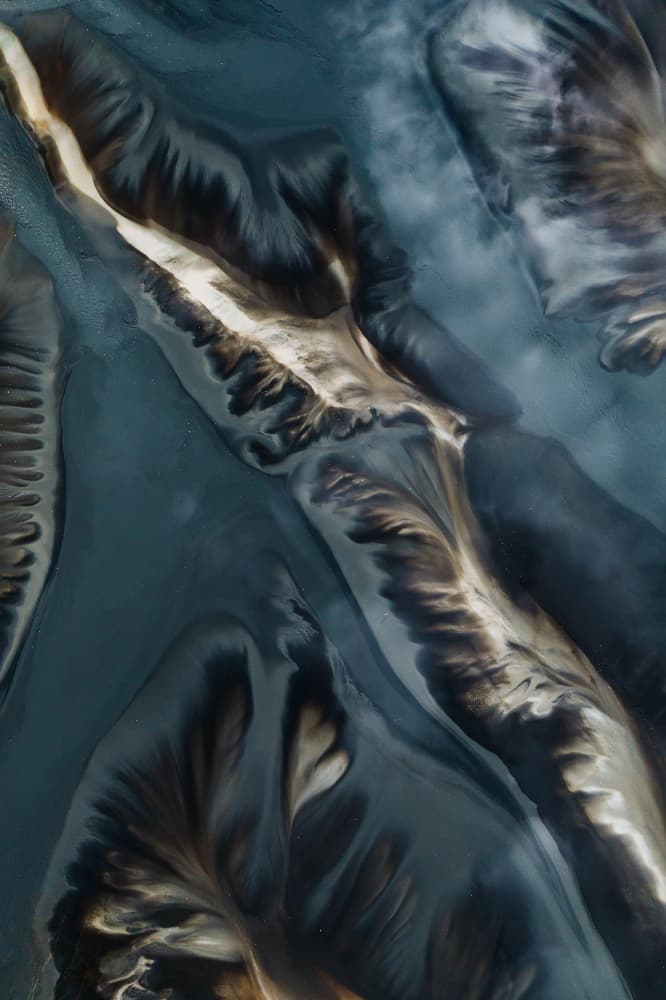 Glacial River Patterns by Angyalosi Beáta — canvas wall art