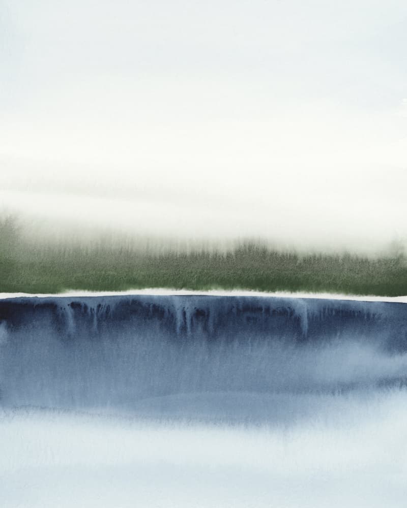 Serene Abstract Landscape by Rachel Elise — canvas wall art
