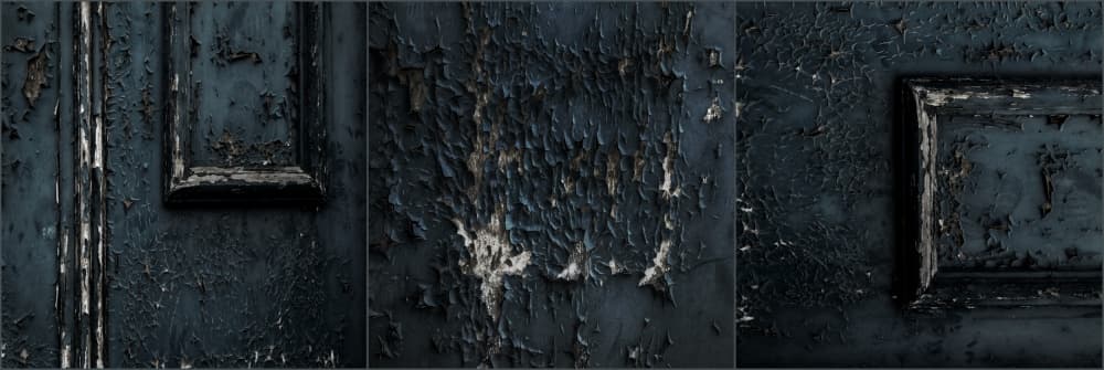 Peeling Blue Textures by Gilbert Claes — canvas wall art