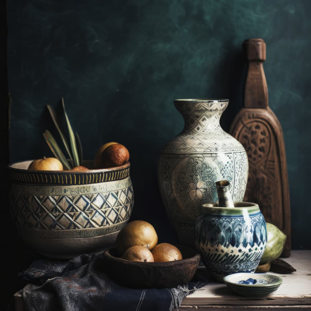 Ceramic Harmony by Treechild — canvas wall art