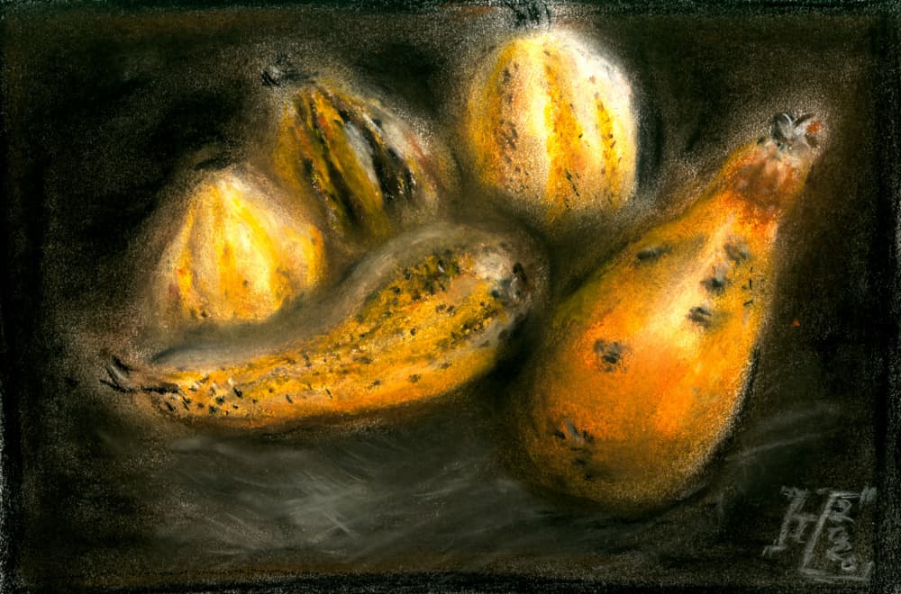 Rustic Autumn Gourds by Tim Hoinkis — canvas wall art