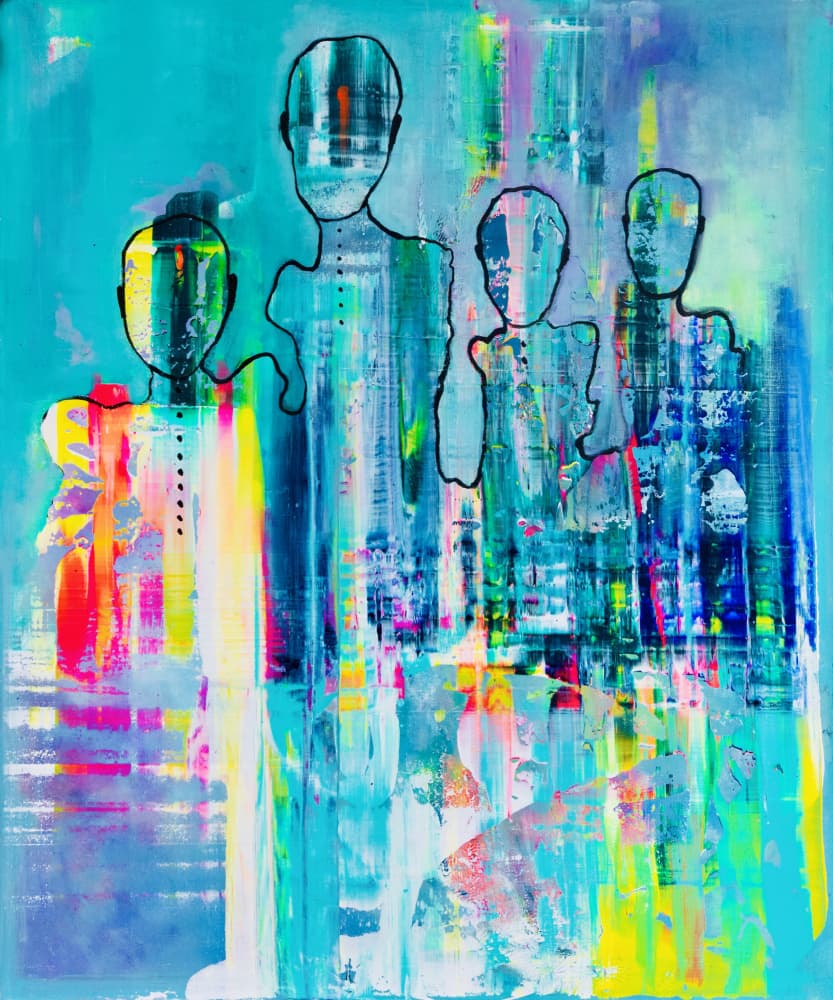 Vibrant Abstract Family by Fredrik Olsen — canvas wall art