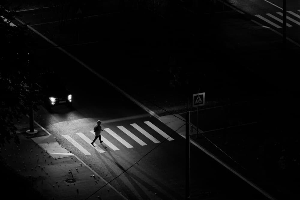 Solitary Night Crossing by Vladislav Danilov — canvas wall art