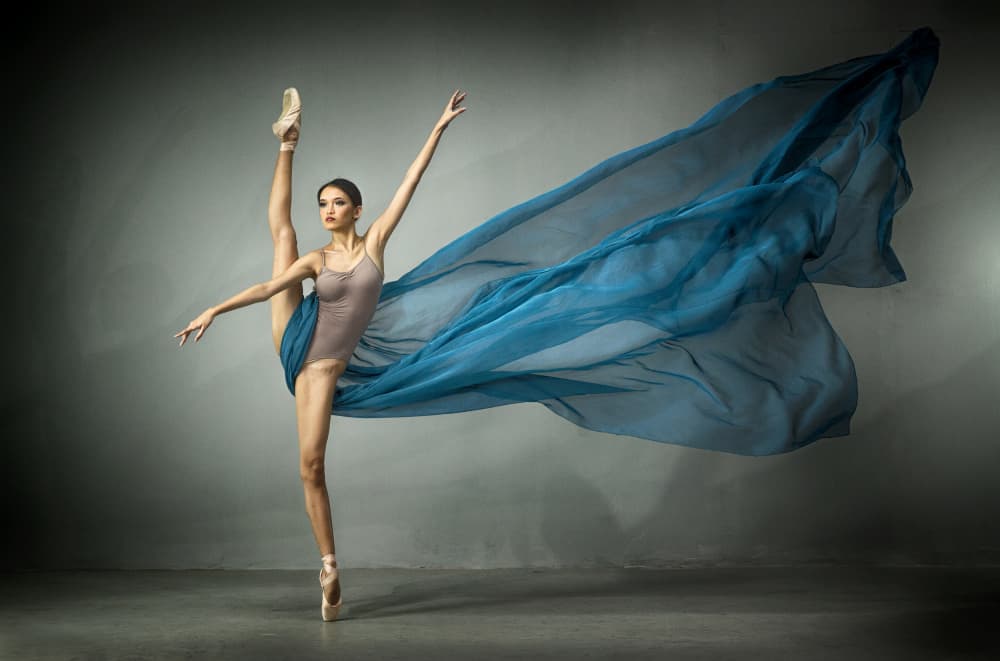 Graceful Blue Ballerina by Angela Muliani Hartojo — canvas wall art
