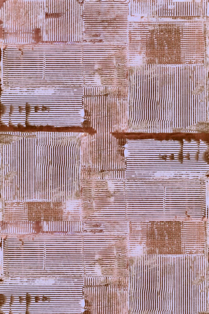 Distressed Earthy Grid by cartissi — canvas wall art