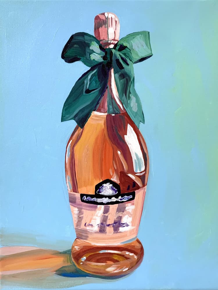 Elegant Rose Champagne by Pauline Wegman | Key and Sea Creative — canvas wall art