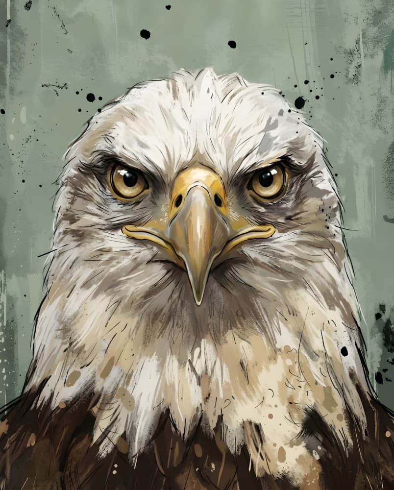 Majestic Bald Eagle by HUGO — canvas wall art