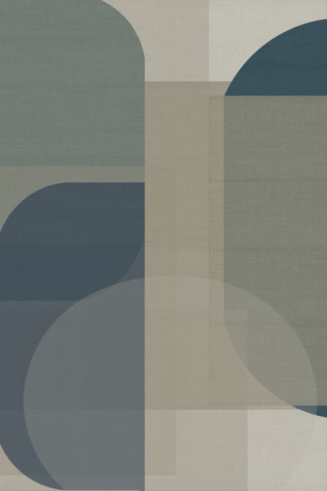 Muted Geometric Forms by cartissi — canvas wall art