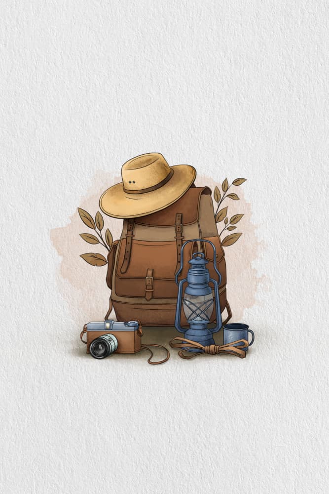 Wanderlust Essentials by Xuan Thai — canvas wall art