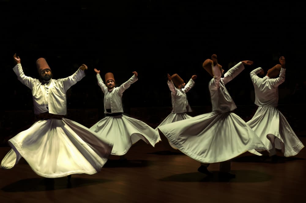 Whirling Dervishes Dance by Irene Perovich — canvas wall art