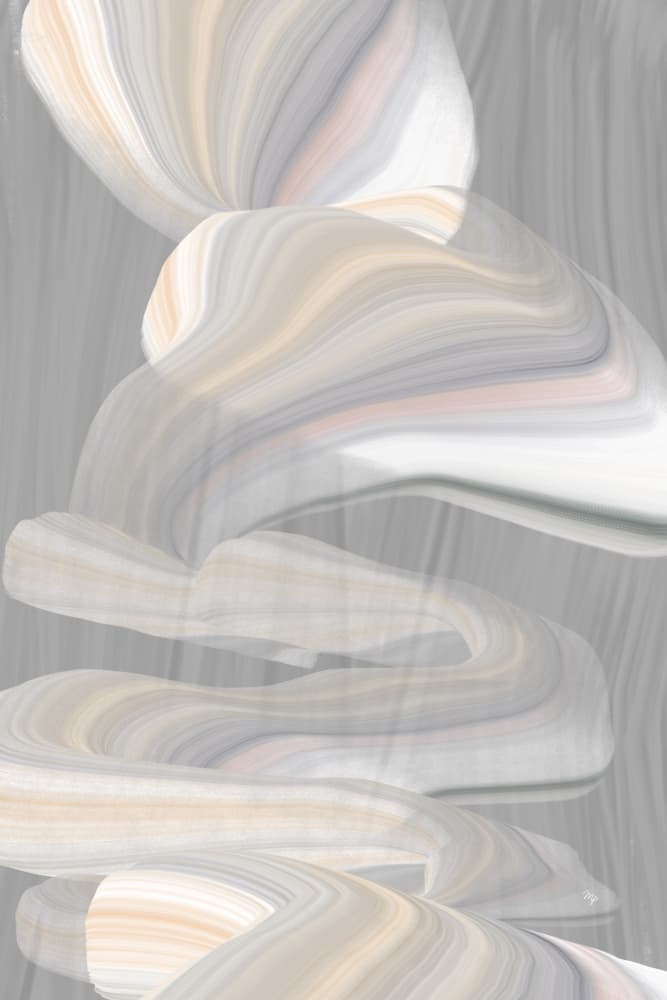 Abstract Pastel Flow by Martina — canvas wall art