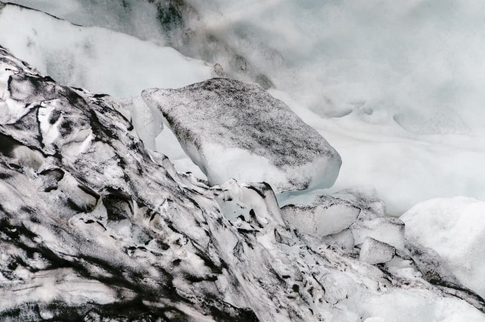 Glacial Ice Textures by Photolovers — canvas wall art