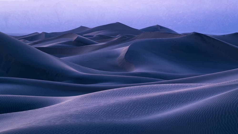 Purple Desert Dunes by Gerald Macua — canvas wall art