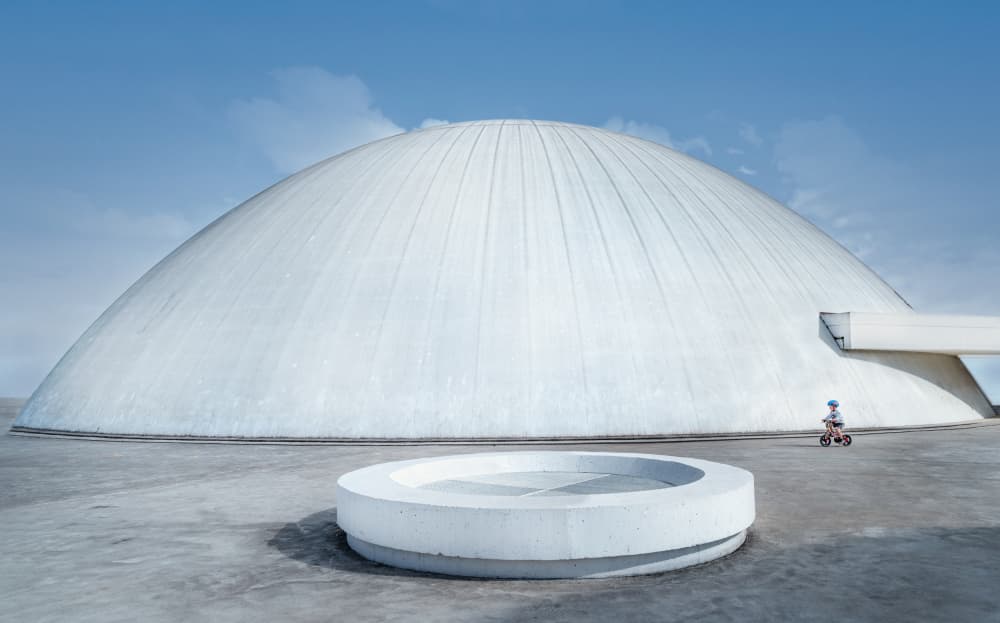 Minimalist Dome and Child by Els Keurlinckx — canvas wall art