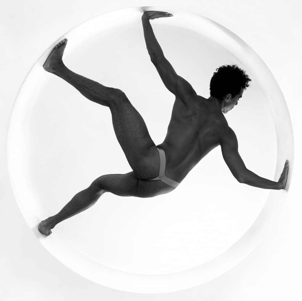 Athletic Man In Circle by Alexandr — canvas wall art