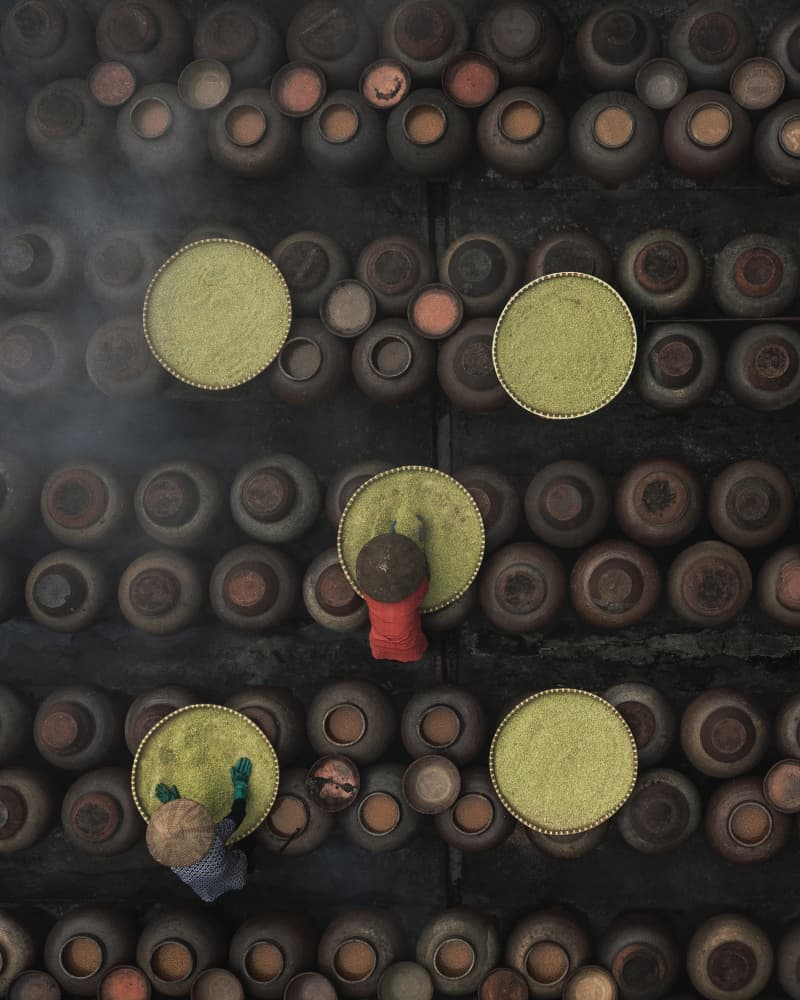Vietnamese Soy Sauce Making by Mahendra Bakle — canvas wall art