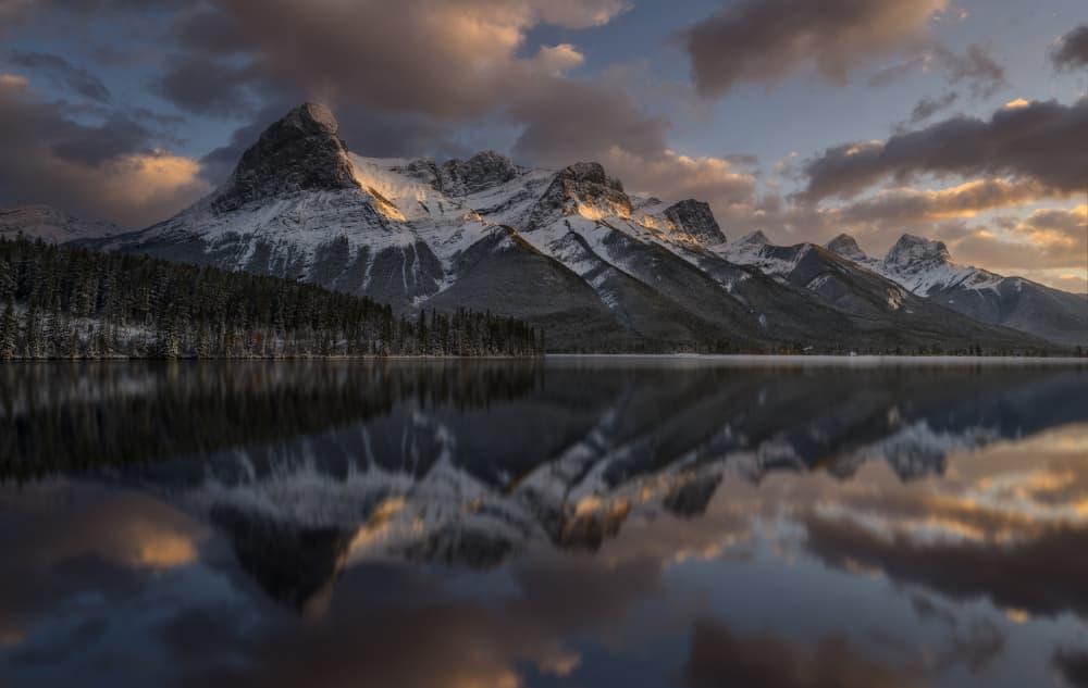 Majestic Mountain Reflection by David Martin Castan — canvas wall art