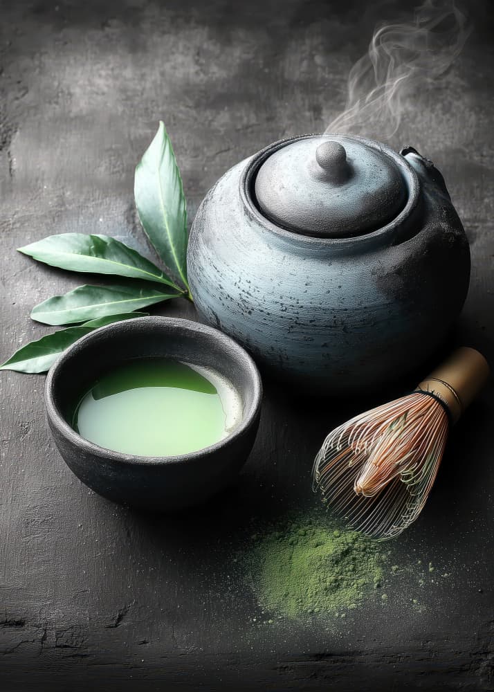 Matcha Tea Ceremony by Justyna Jaszke — canvas wall art