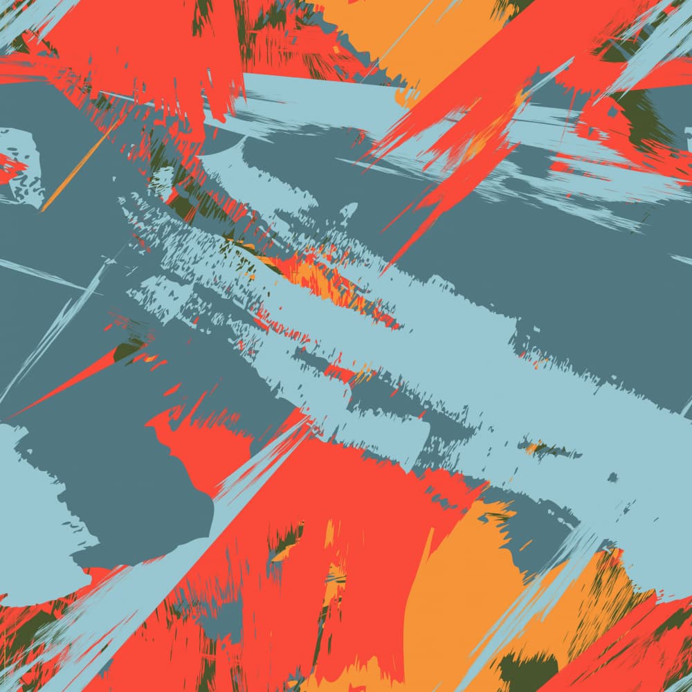 Dynamic Brushstroke Abstract by Marika Barsrsind — canvas wall art