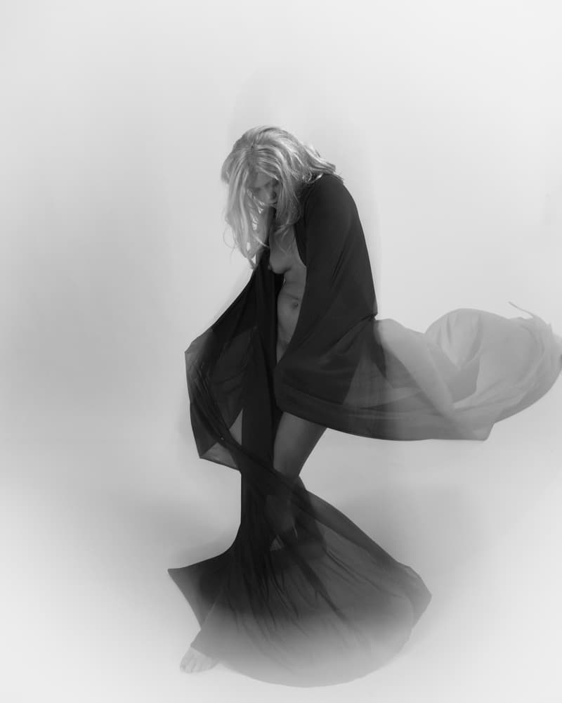 Graceful Fabric Dance by Mel Brackstone — canvas wall art